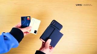 iPhone Xs Case, VRS Design [Damda Glide x D.Wallet] Semi-Automatic Gliding Wallet Soft Feel Coating screenshot 1