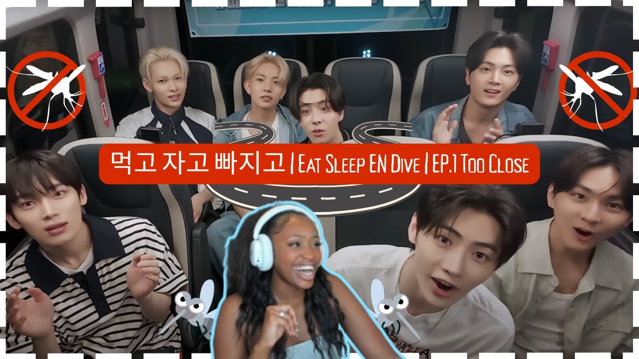 🚌먹고 자고 빠지고 | 🍜 EAT SLEEP EN DIVE | EP.1 ENHYPEN REACTION 🩵