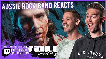 Alpha Wolf - bleed 4 you // Twitch Stream Reaction // Post Hardcore Band Reacts