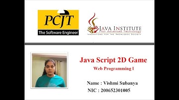 JavaScript 2D Game Development- Java Institute for Advanced Technology