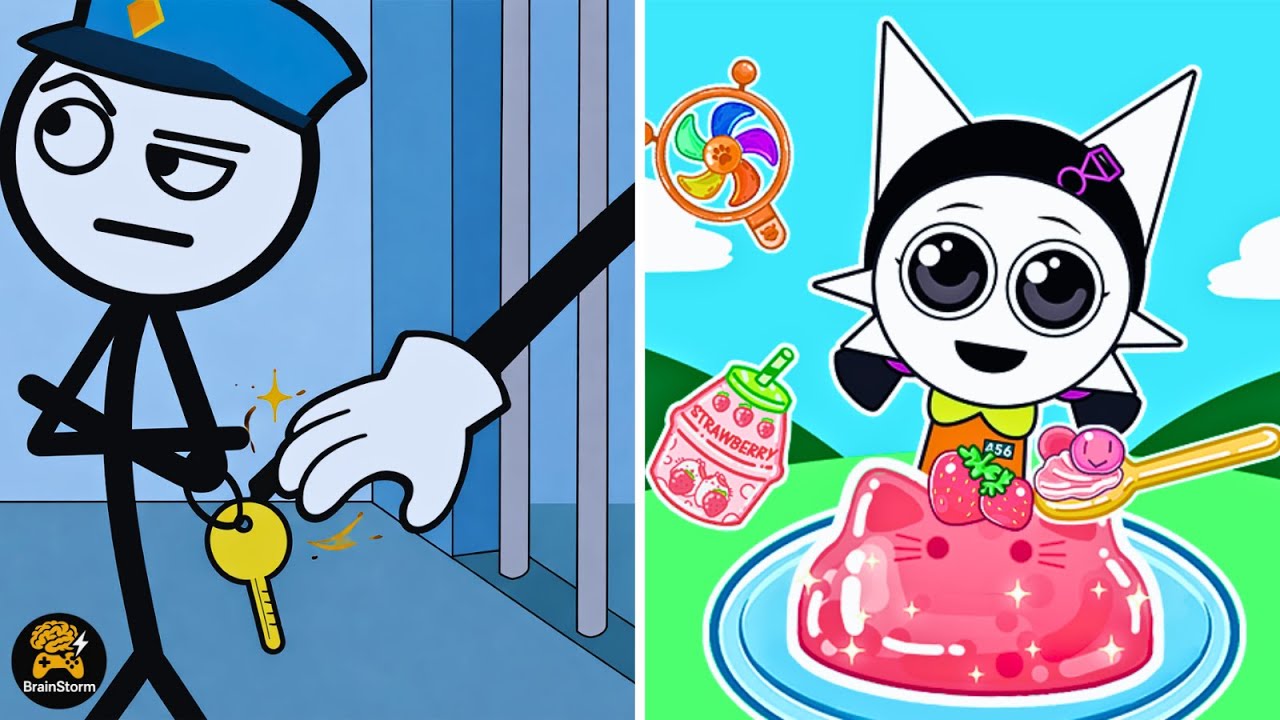 Thief Puzzle Vs Monster Mukbang Jelly Master | Max Gameplay | BrainStorm EP-0807