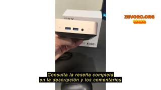 Reseña del UXX Mini PC 2025, 64GB eMMC, SSD Expansible 512GB, Procesador N3350, Doble Pantalla 4K UH