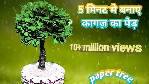 DIY|| Miniature || Easy Paper Tree Bnana Sikhe With Anjum