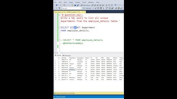 SQL Interview Question 262 ||  #shorts #ytshorts #youtubeshorts #sql #mysql #query @SekharAcademy1