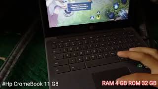 Tes Game Mobile Legends di HP CROMEBOOK 11 G8 Dapat grafik ultra screenshot 3