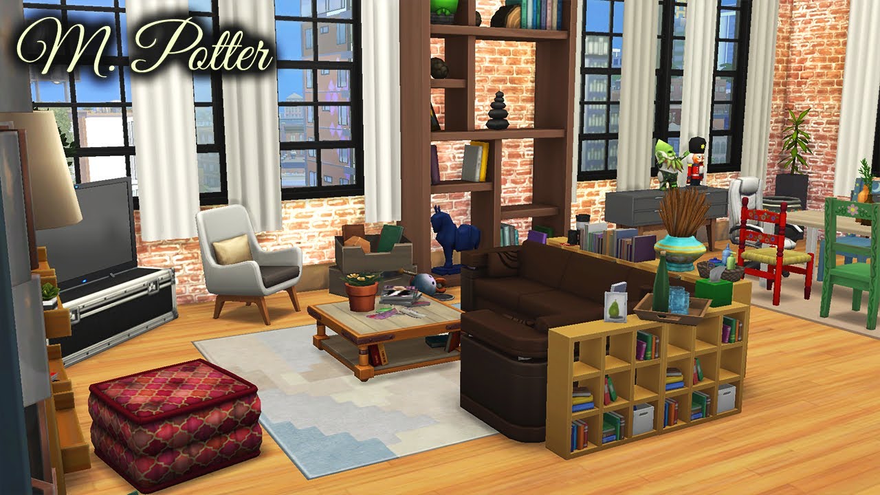 The Apartment from New Girl in The Sims 4 😍 (No CC)//Speed Build YouTube