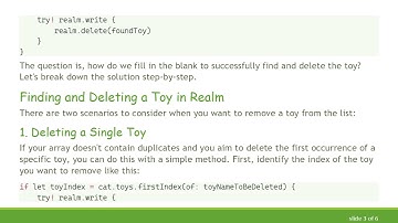 How to Efficiently Find and Delete a String in a List Using Realm in Swift