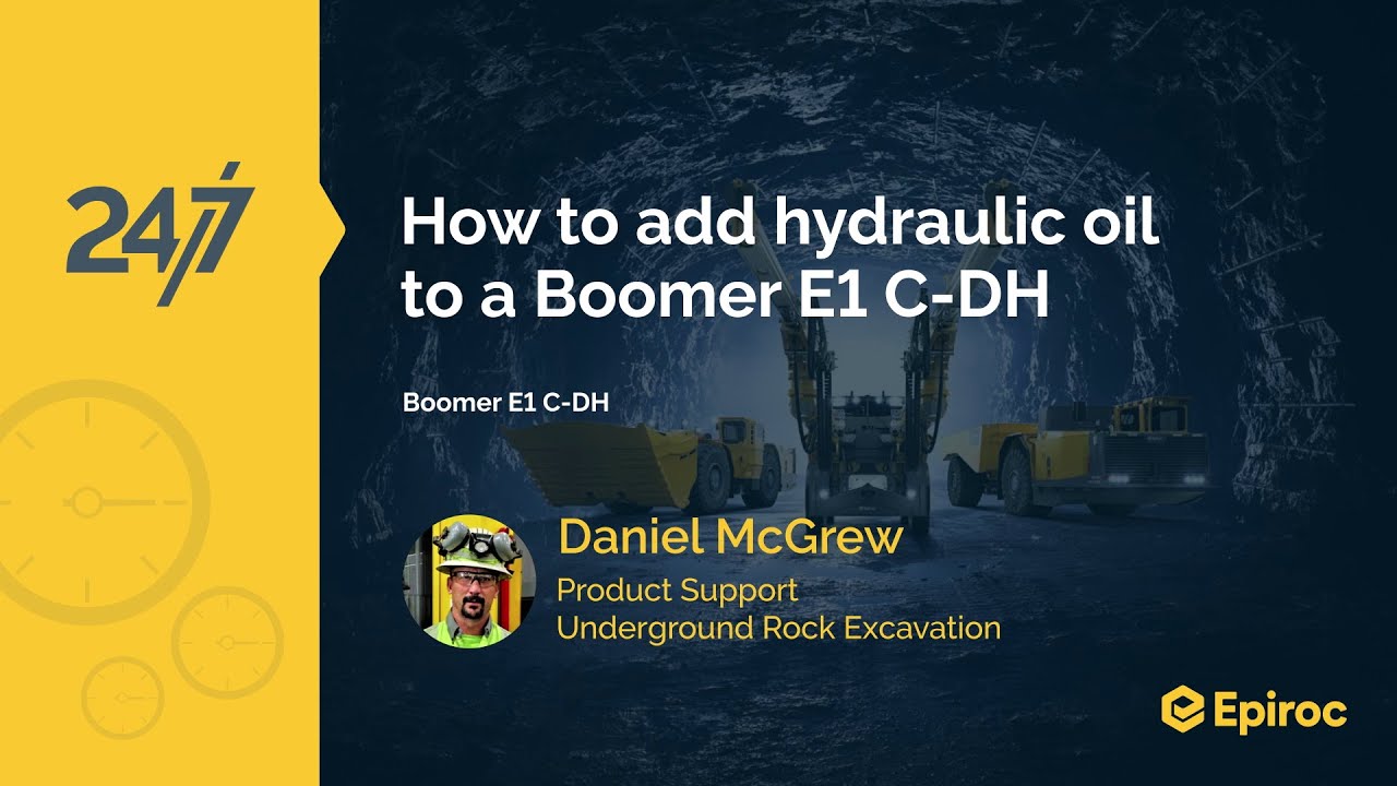 How to add hydraulic oil Boomer E1 CDH YouTube