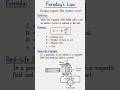 Physics concept of Faraday law, magntic 🧲 line, lenz's law #physics #ytshorts #science #reels