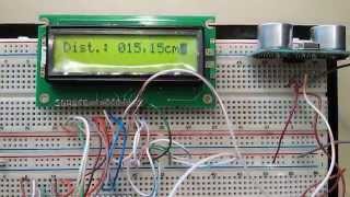 PIC16F877A + HC-SR04 Ultrasonic Sensor