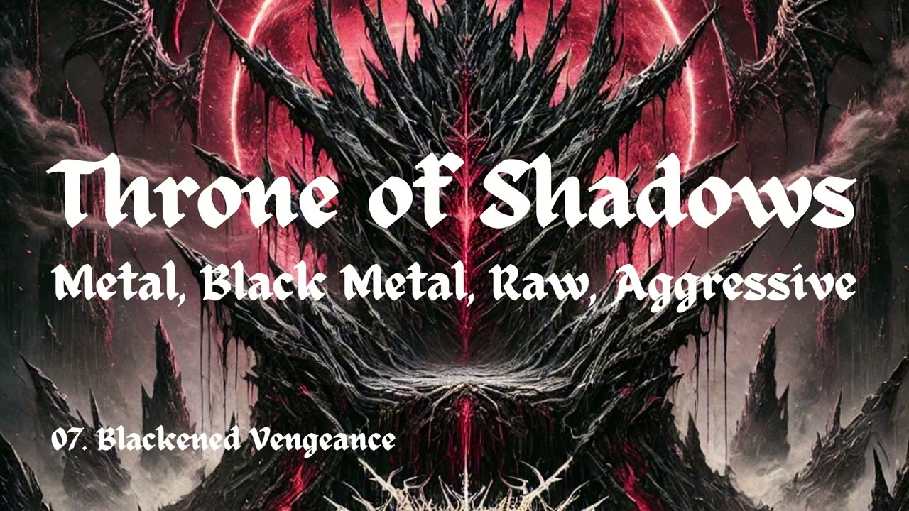 07. Blackened Vengeance Throne of Shadows, Metal, Black Metal, Raw, Aggressive