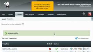 Celebrity How to assign a template to all pages in CMS Made Simple Wealth