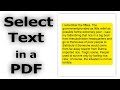 How to Select Text in a PDF in Foxit PhantomPDF