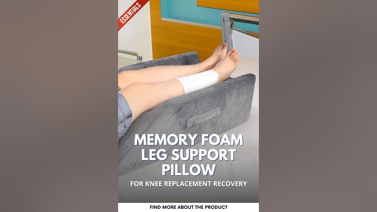 Memory Foam Leg Support Pillow for Knee Replacement Recovery 