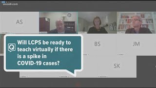What questions do parents of Loudon county have about reopening the schools?