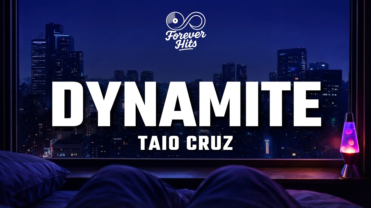 Taio Cruz - Dynamite (Lyrics) | 4K Visualizer