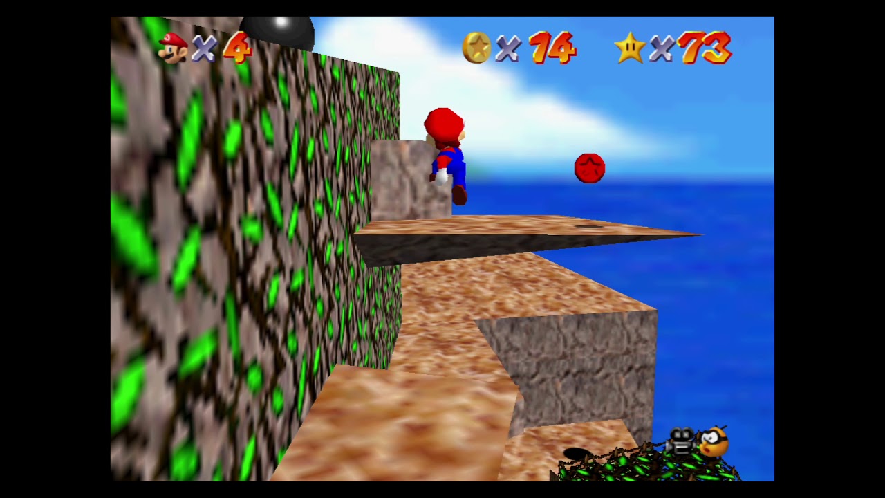 スーパーマリオ64】おばけキノコのあかコイン攻略【たかいたかい