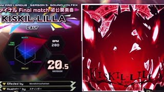 BPL S5 SDVX FINAL] Laur - KISKIL-LILLA (LV 20.5) - YouTube