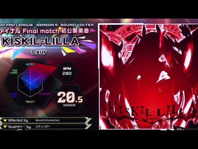 BPL S5 SDVX FINAL] Laur - KISKIL-LILLA (LV 20.5) - YouTube