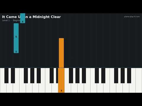 It Came Upon a Midnight Clear | Easy Piano Tutorial with Finger Numbers (Free Sheet Music)