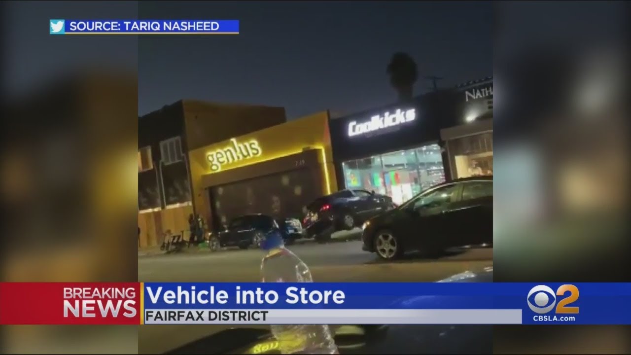 Vehicle Barrels Into Store On Melrose Avenue In Fairfax District