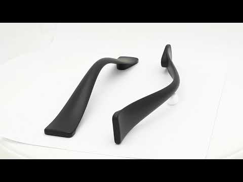 Меблева стильна фурнітура, 128mm "SIMAL" Матовий Чорний, видео 1