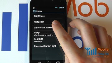 How To Set/Change Font/Text Size - Samsung Galaxy Nexus