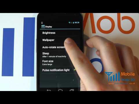 How To Set/Change Font/Text Size - Samsung Galaxy Nexus