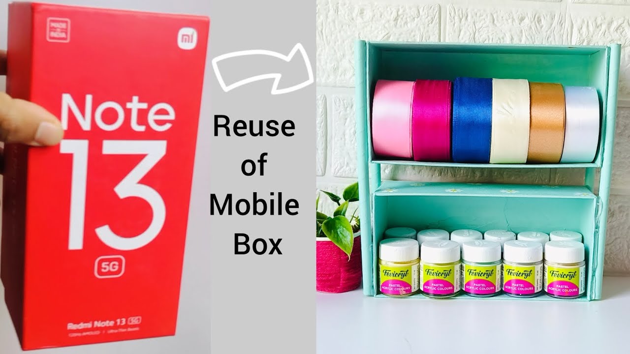 Идея повторного использования коробки от мобильного телефона | Декор для дома #органайзердлярабоч...