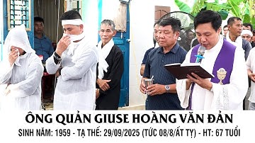 Nghi thức phát tang và lễ viếng ông quản giuse ( HOÀNG VĂN ĐẢN ) giáo xứ xuân dương phần 1