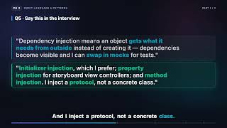 Dependency Injection & @autoclosure | iOS Interview Round 1 (3.1)
