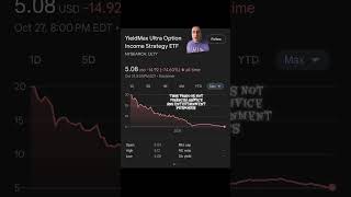 ULTY ETF Reverse Split?   #greenscreen #shorts #etf