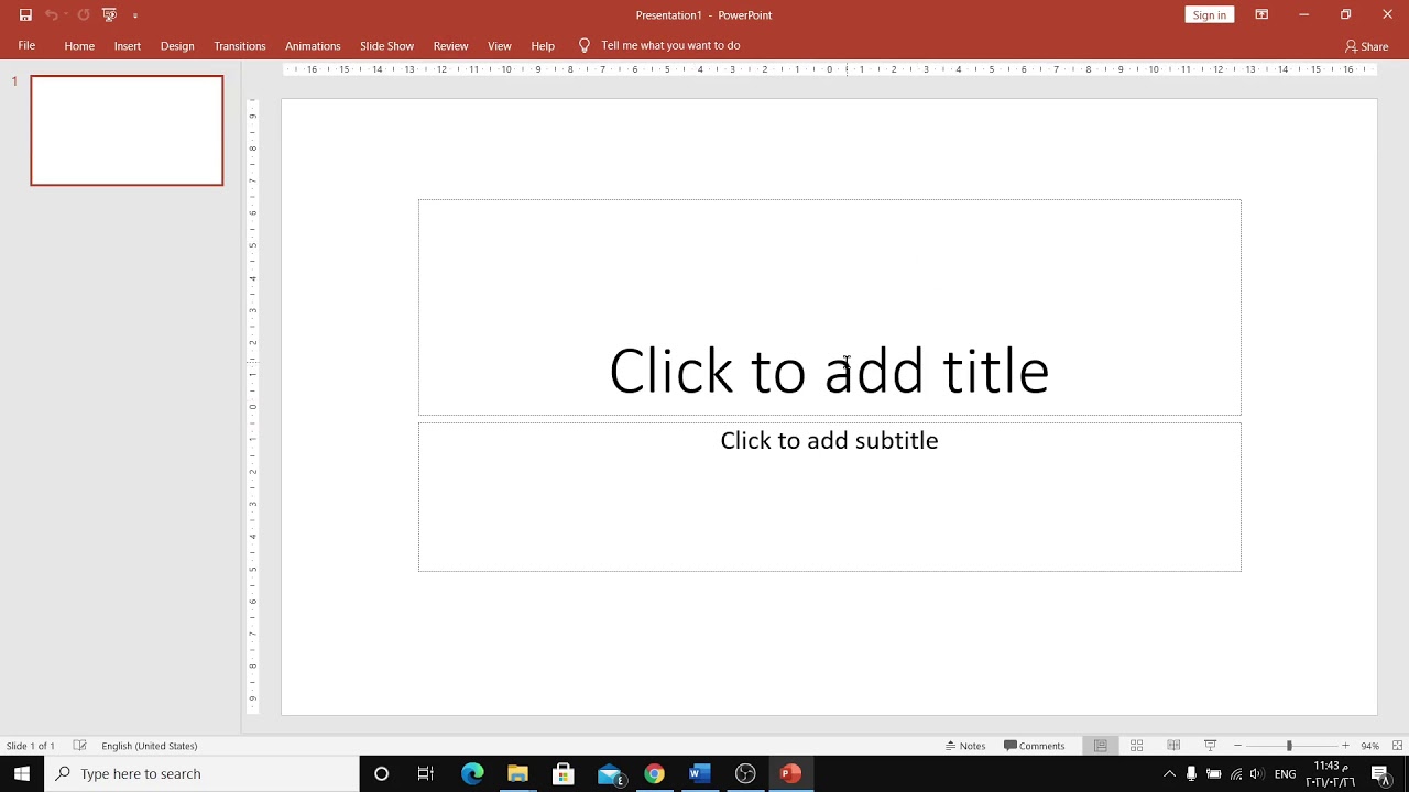شرح عملي لبرنامج 2019 PowerPoint / حاسوب الرابع اعدادي