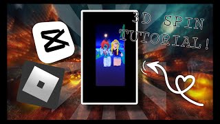 3D FLIP TUTORIAL ON CAPCUT!! 💅✨🔥 #roblox #robloxedit #robloxtutorial