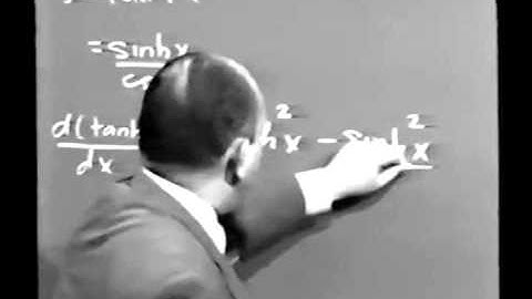 Hyperbolic Functions What a Difference a Sign Makes Lec 3 Tan hx