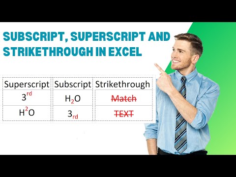 How to Use Subscript, Superscript and Strikethrough in Excel | Excel Tutorial 2023 | GMA SKILLS