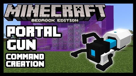 MINECRAFT BEDROCK PORTAL GUN [MCPE COMMAND BLOCK CREATION]
