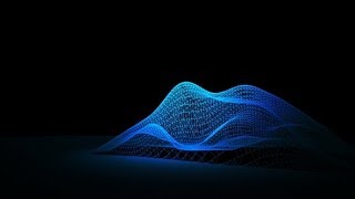 Blue Loopable Abstract Triangular Waves | Motion Graphics - Videohive template