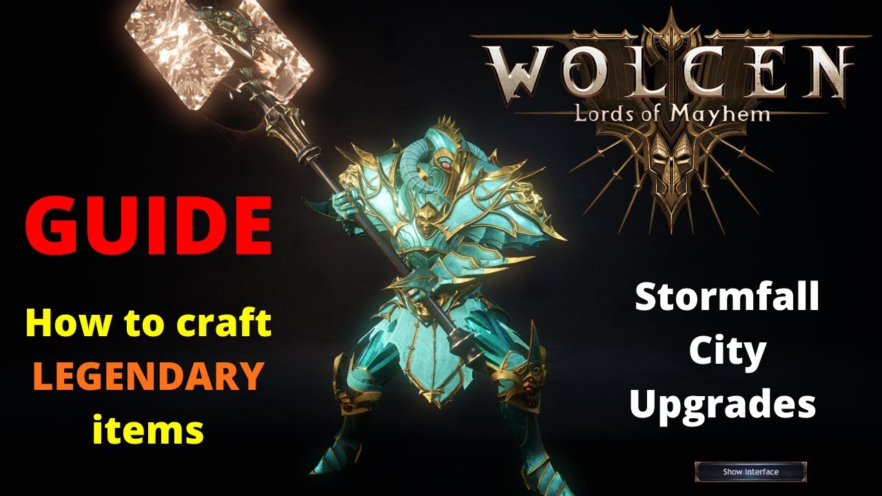 Wolcen: Lords of Mayhem How to Craft LEGENDARY ITEMS!!!!