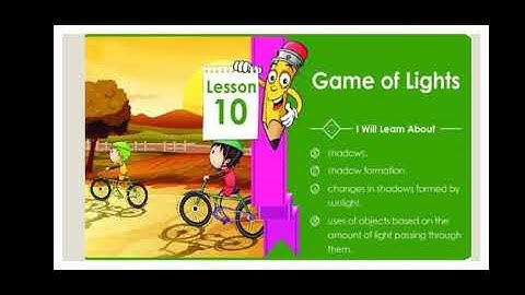 Evs Class 2 Lesson no 10 Game of lights part 4