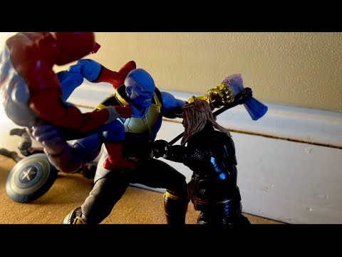 Thanos VS The Avengers: Stop Motion - YouTube