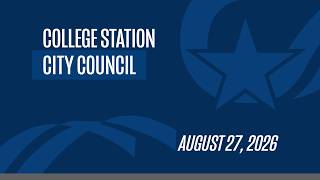 City Council Meeting | August 27, 2026