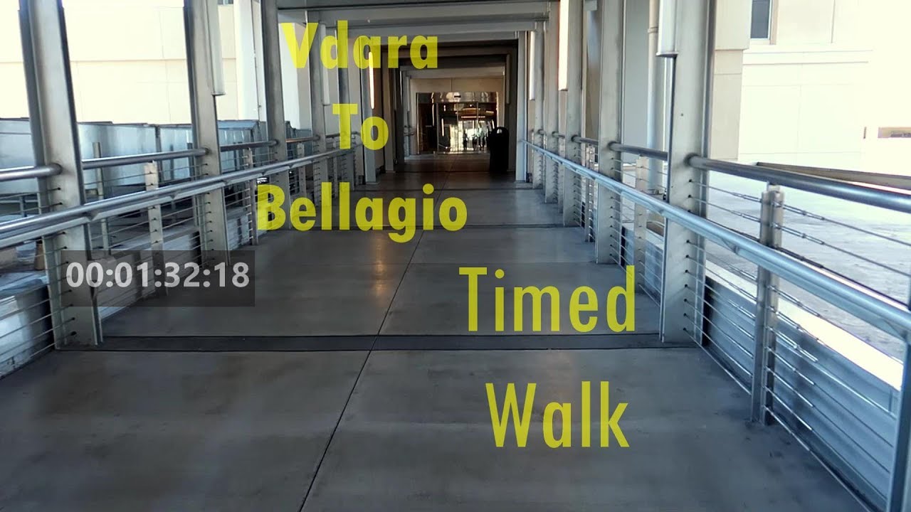 Timed Walk From Vdara To Bellagio Youtube