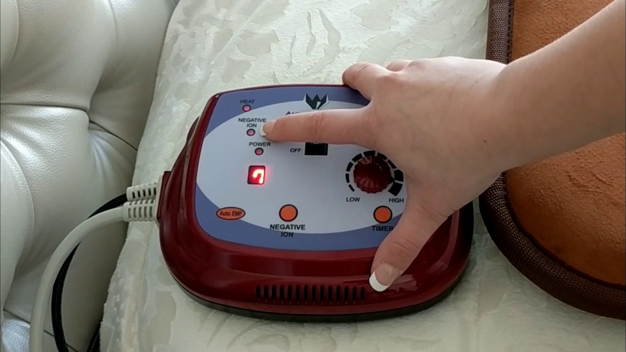 Ereada® Brown Compact Pro 24"x59" Amethyst Mat and Mini Pillow