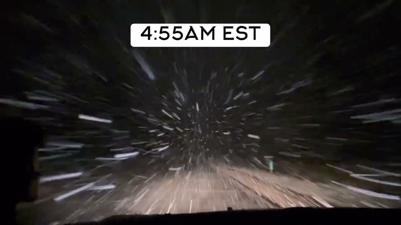 Road Condtions Quickly Deteriorate in Lake-Effect Snow Band in Ravenna, MI | November 20, 2024￼