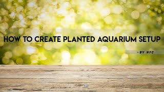 PART-1 How to setup new planted aquarium:(design's) in tamil