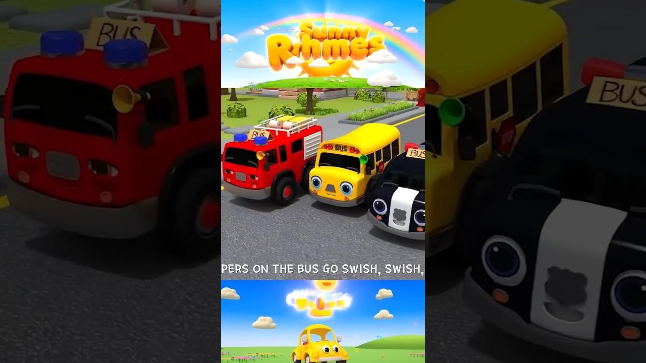 [ 1 MINUTE LOOP ] 🚍 Wheels on the Bus Sound Variations Remix 🎶 || Several Version | Sunny Rhymes