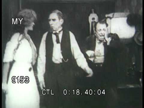 1920s Woman Slaps Man In Kitchen