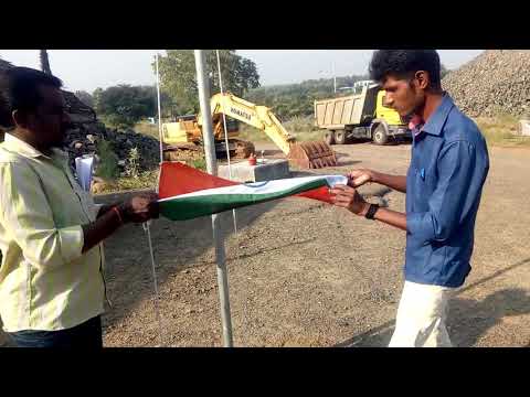 How to tie flag in tamil