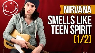 Как играть на гитаре Nirvana Smells Like Teen Spirit (1/2) - Уроки игры на гитаре Первый Лад